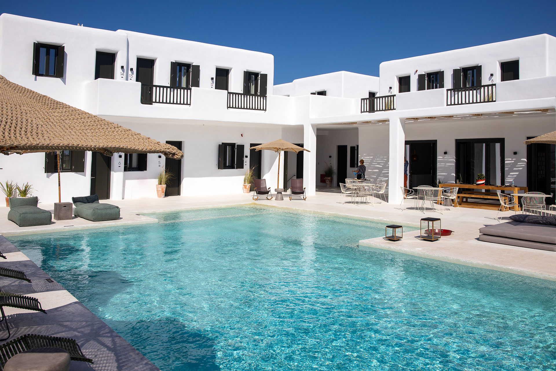 Koukoumi Vegan Hotel pool area