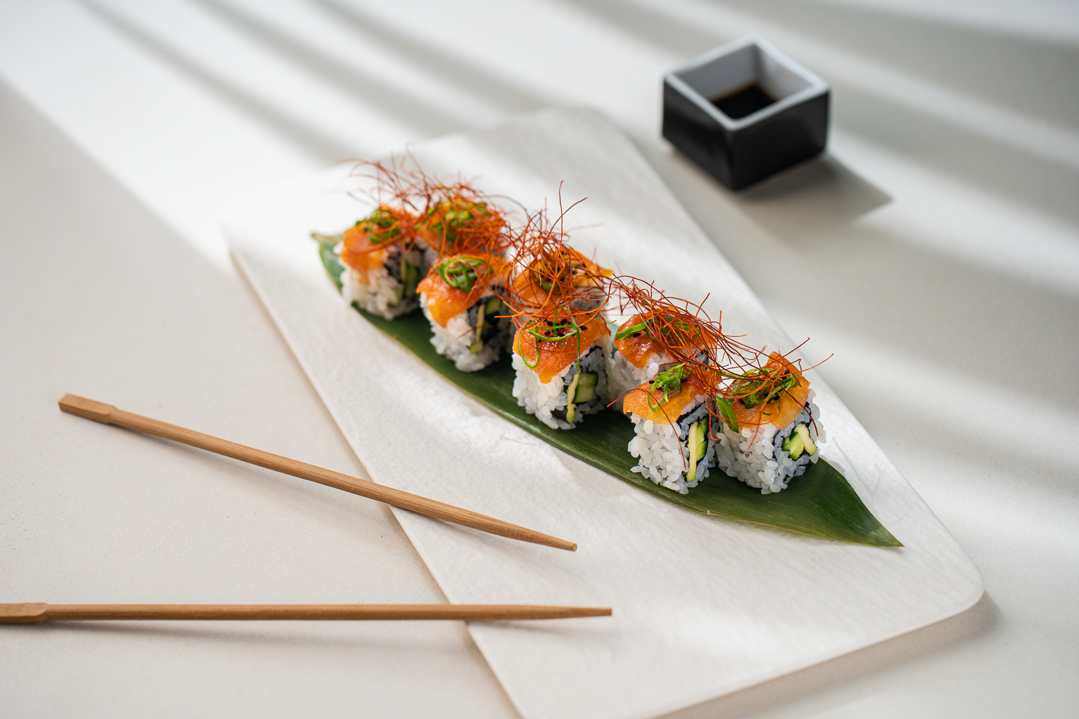 Koukoumi Vegan Hotel restaurant sushi