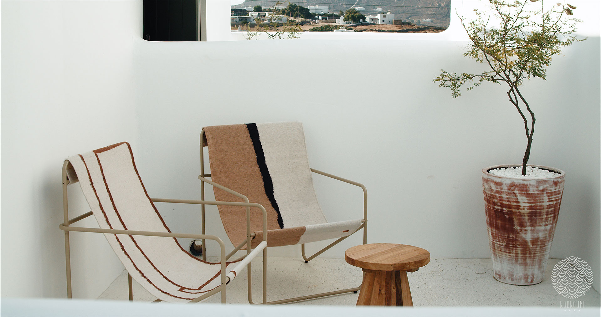 Koukoumi Vegan Hotel deluxe suite balcony